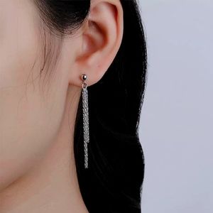 Gypsophila Chain Stud Earrings